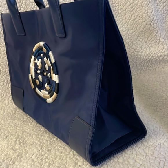 TORY BURCH Ella Mini Rope Tote Bag(French navy ) - Picture 8 of 12
